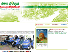 Tablet Screenshot of annefaye.fr
